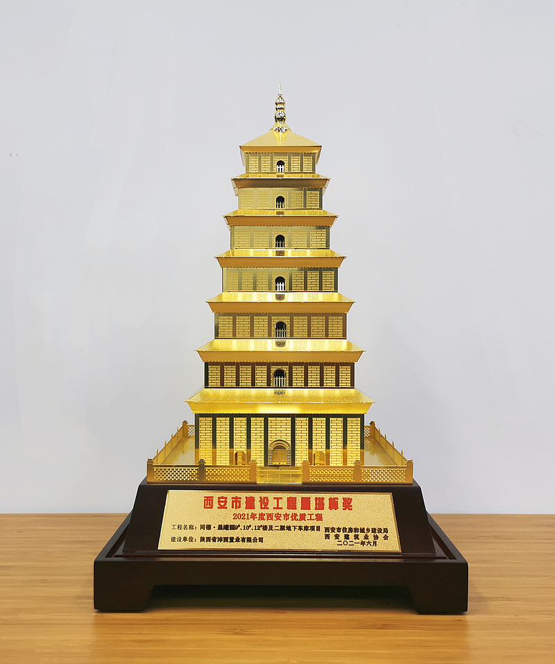 同德·晨曦園9#、10#、12#樓及地下車庫項目榮獲西安市建設工程“雁塔杯獎"